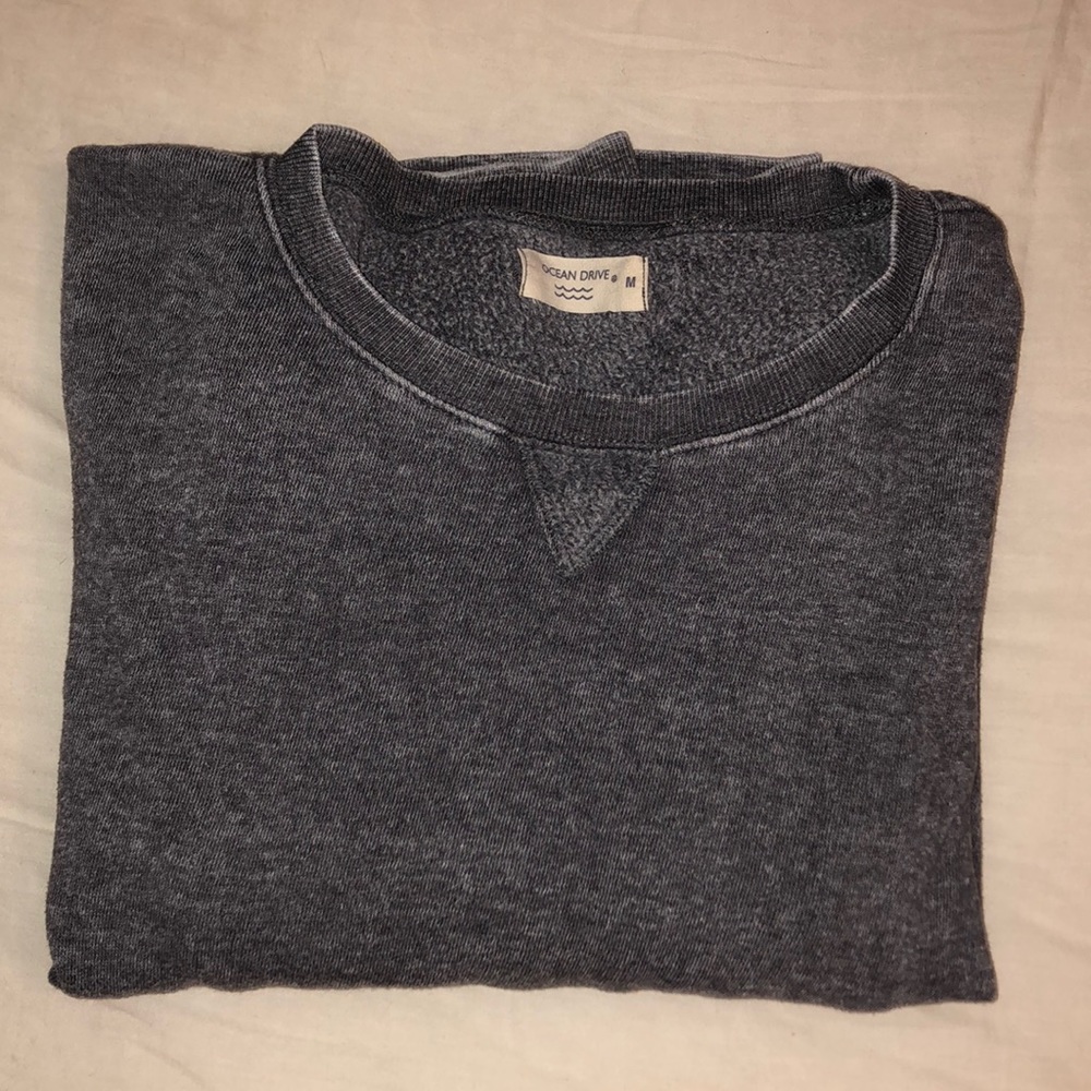 Ocean Drive Grey Cozy Sweater Size M